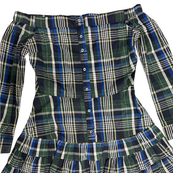 Gianni Bini Multicolor Plaid Off Shoulder Button Down
Daisy Dress Size S - Picture 2 of 8